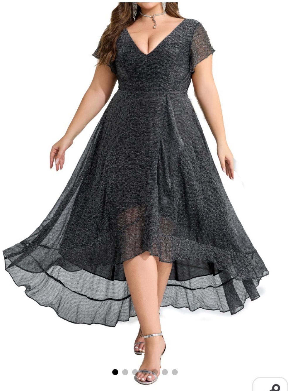 Black Plus Size High-Low Dress XXL – NW